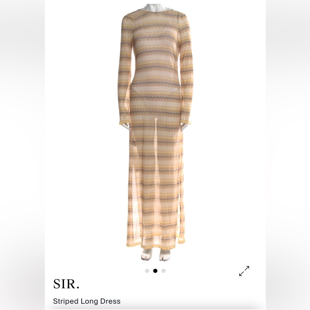 SIR the Label Striped Tent Dress/Beach Cover Up